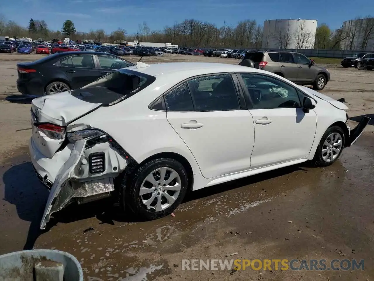 3 fotografías del automóvil dañado 5YFEPRAE9LP043116 TOYOTA COROLLA 2020