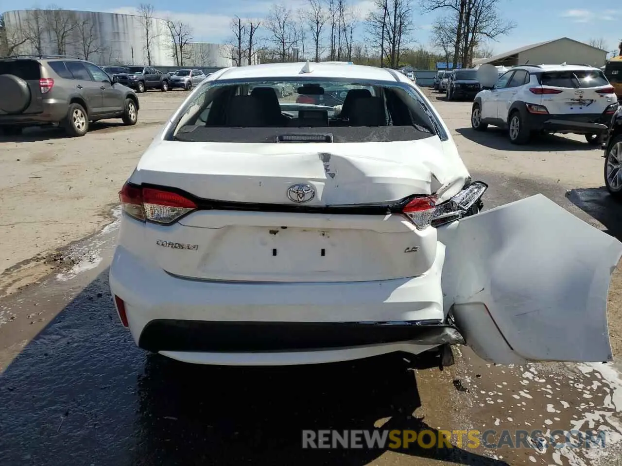 6 fotografías del automóvil dañado 5YFEPRAE9LP043116 TOYOTA COROLLA 2020