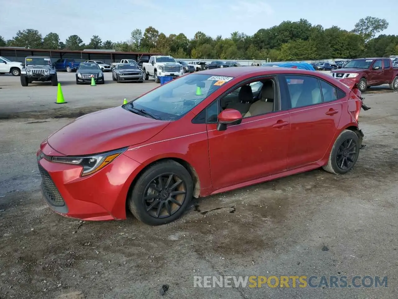 1 fotografías del automóvil dañado 5YFEPRAE9LP048350 TOYOTA COROLLA 2020