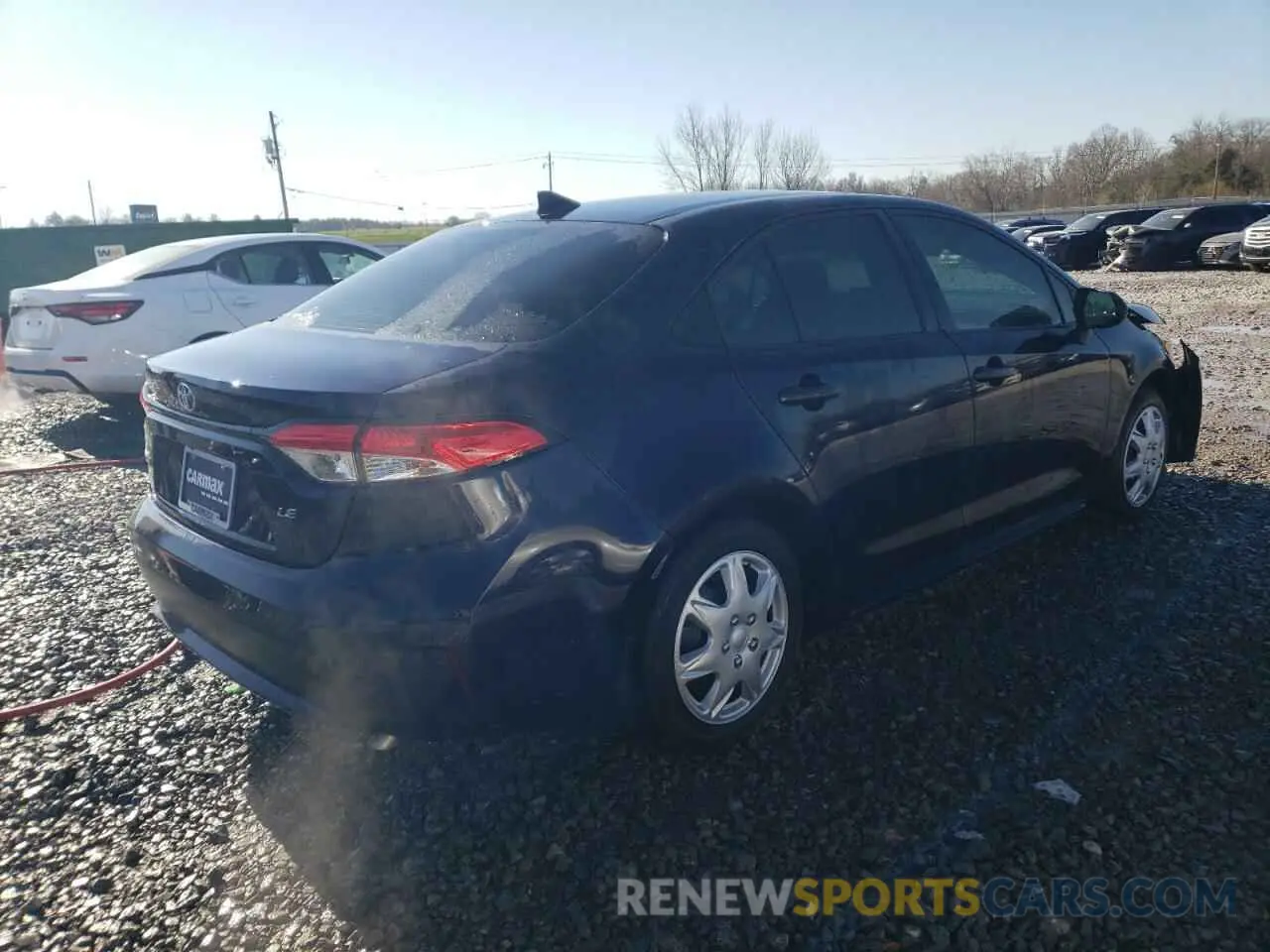 3 fotografías del automóvil dañado 5YFEPRAE9LP055444 TOYOTA COROLLA 2020
