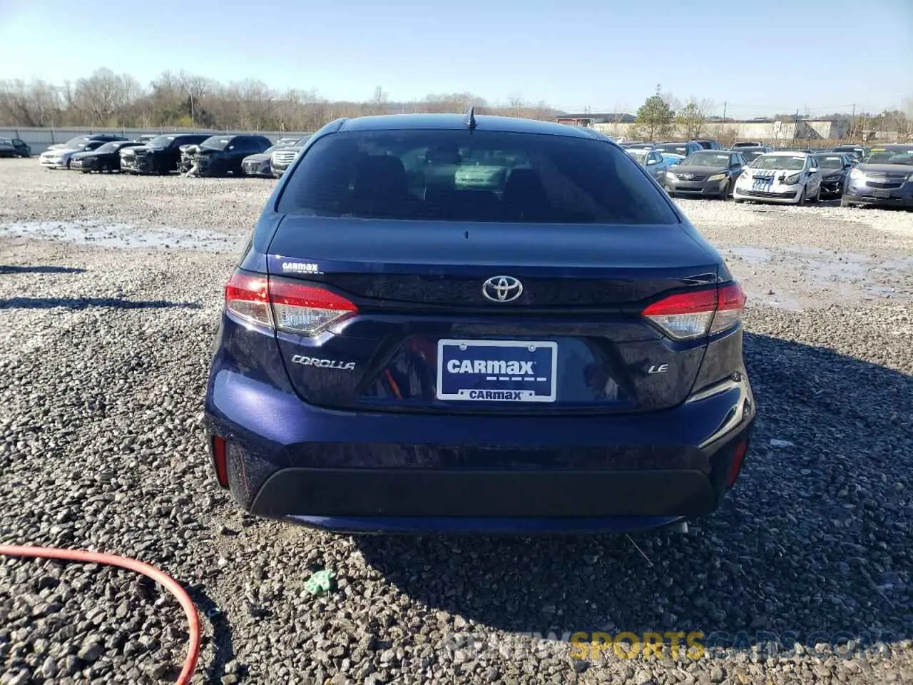 6 fotografías del automóvil dañado 5YFEPRAE9LP055444 TOYOTA COROLLA 2020
