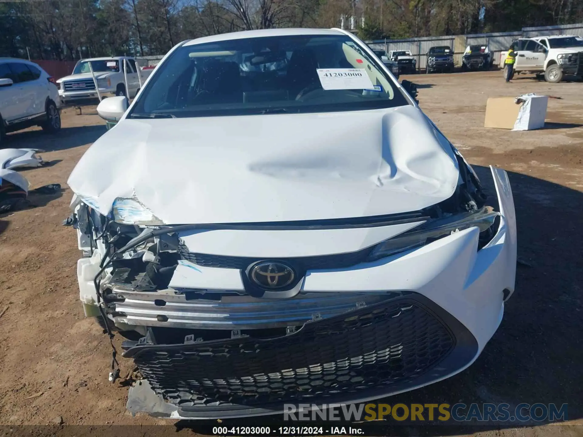 6 fotografías del automóvil dañado 5YFEPRAE9LP061003 TOYOTA COROLLA 2020