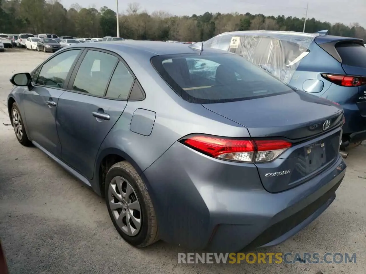 3 fotografías del automóvil dañado 5YFEPRAE9LP065858 TOYOTA COROLLA 2020