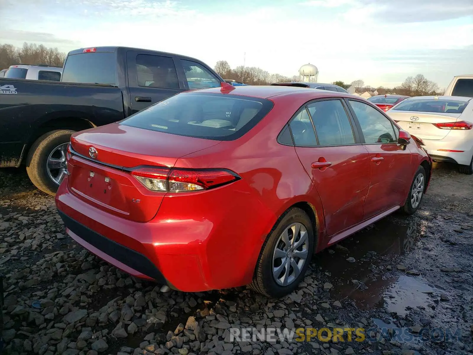 4 fotografías del automóvil dañado 5YFEPRAE9LP068260 TOYOTA COROLLA 2020