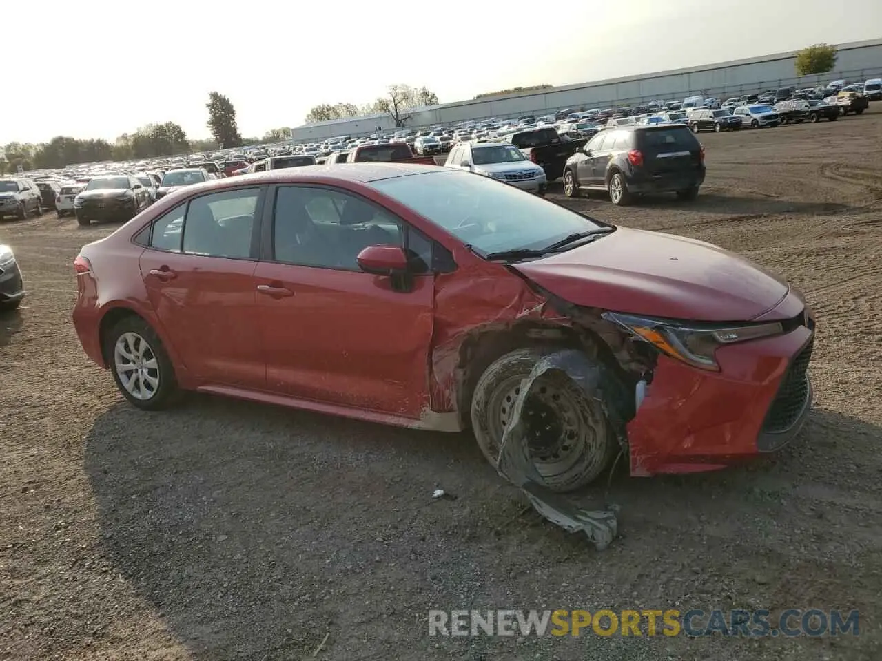4 fotografías del automóvil dañado 5YFEPRAE9LP069490 TOYOTA COROLLA 2020