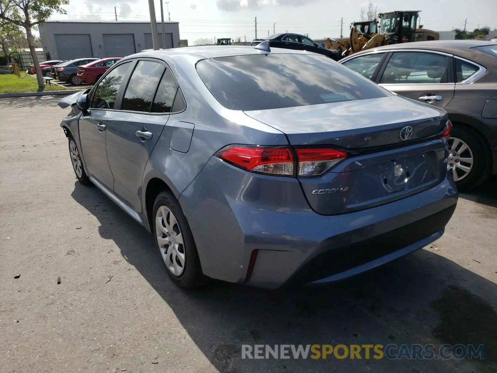 3 fotografías del automóvil dañado 5YFEPRAE9LP071790 TOYOTA COROLLA 2020