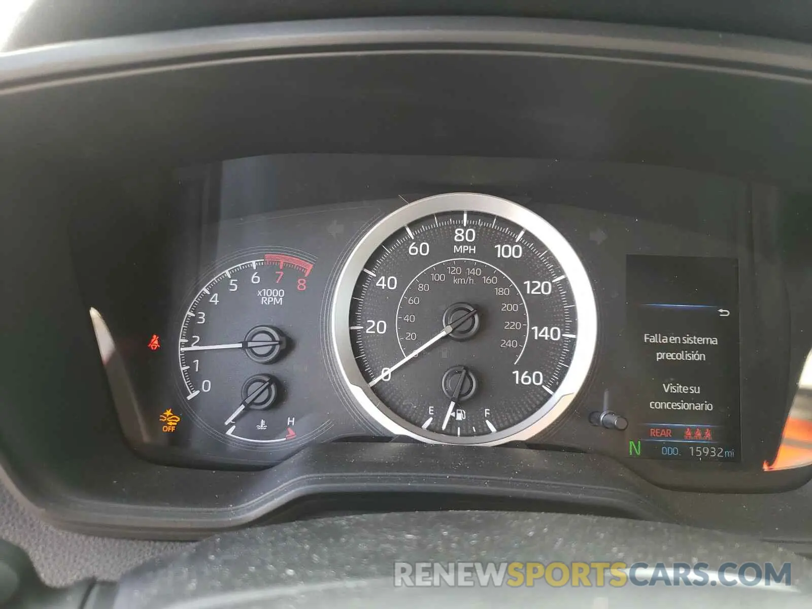 8 fotografías del automóvil dañado 5YFEPRAE9LP071790 TOYOTA COROLLA 2020