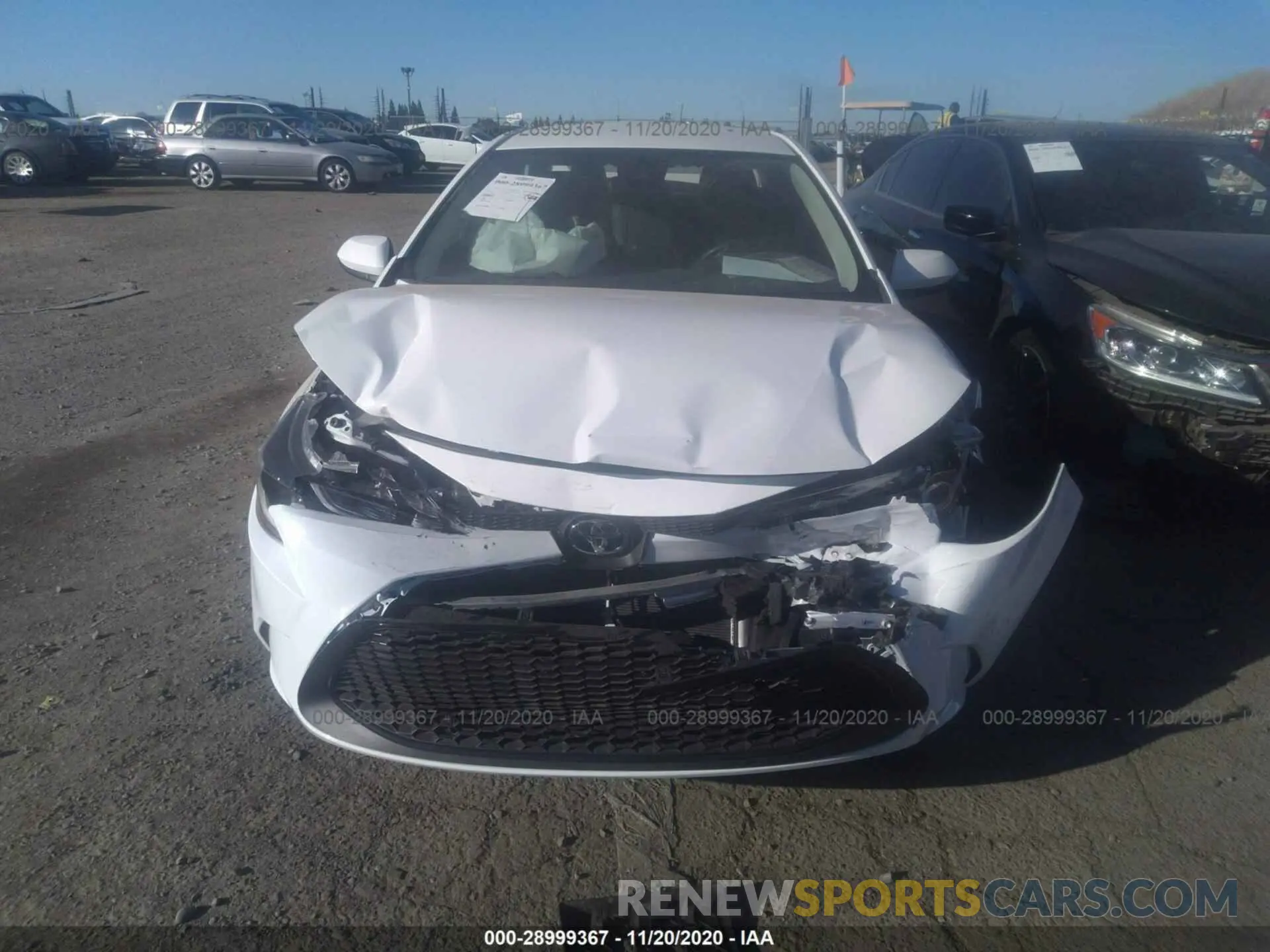 6 fotografías del automóvil dañado 5YFEPRAE9LP072471 TOYOTA COROLLA 2020