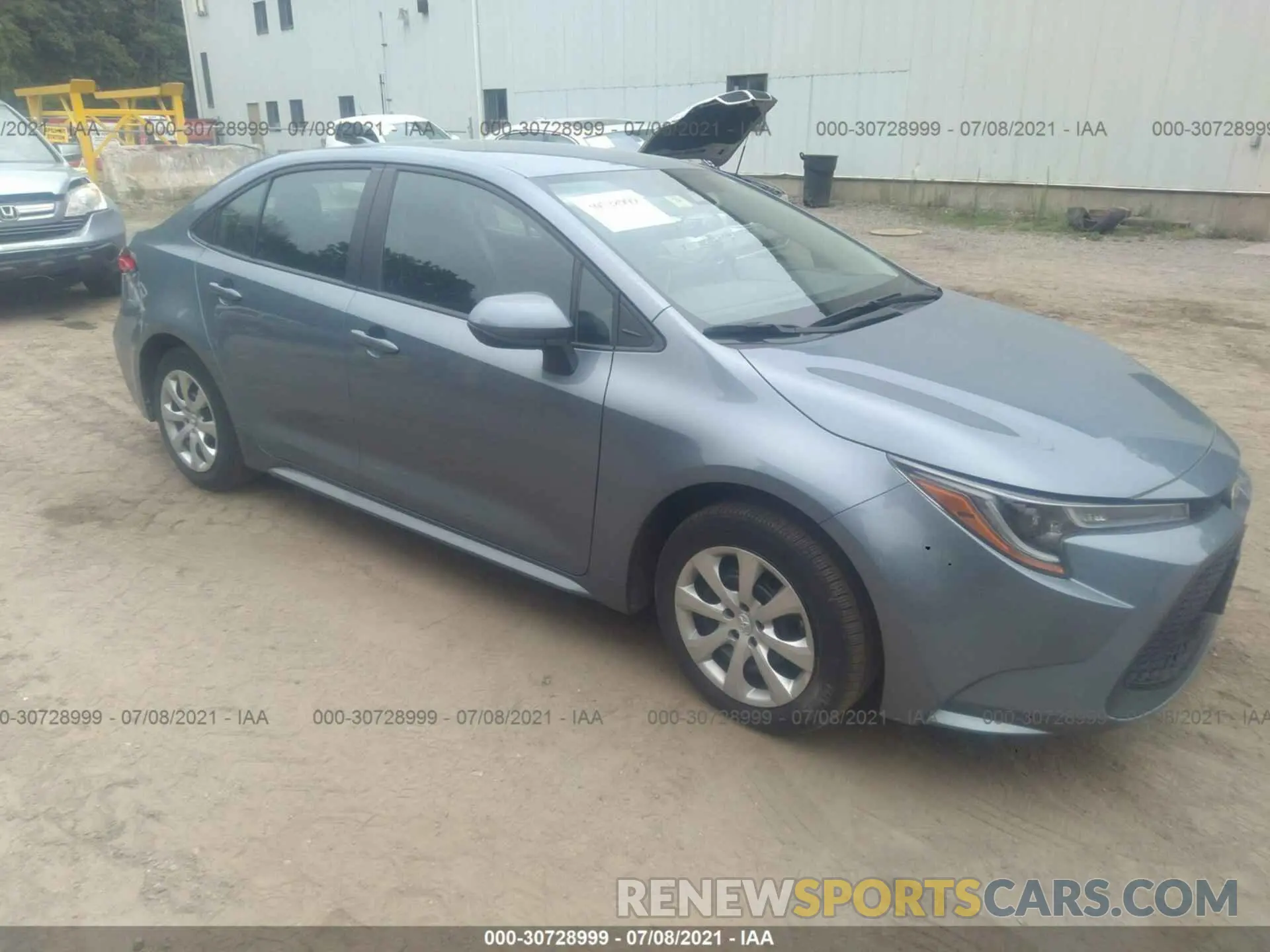 1 fotografías del automóvil dañado 5YFEPRAE9LP072602 TOYOTA COROLLA 2020