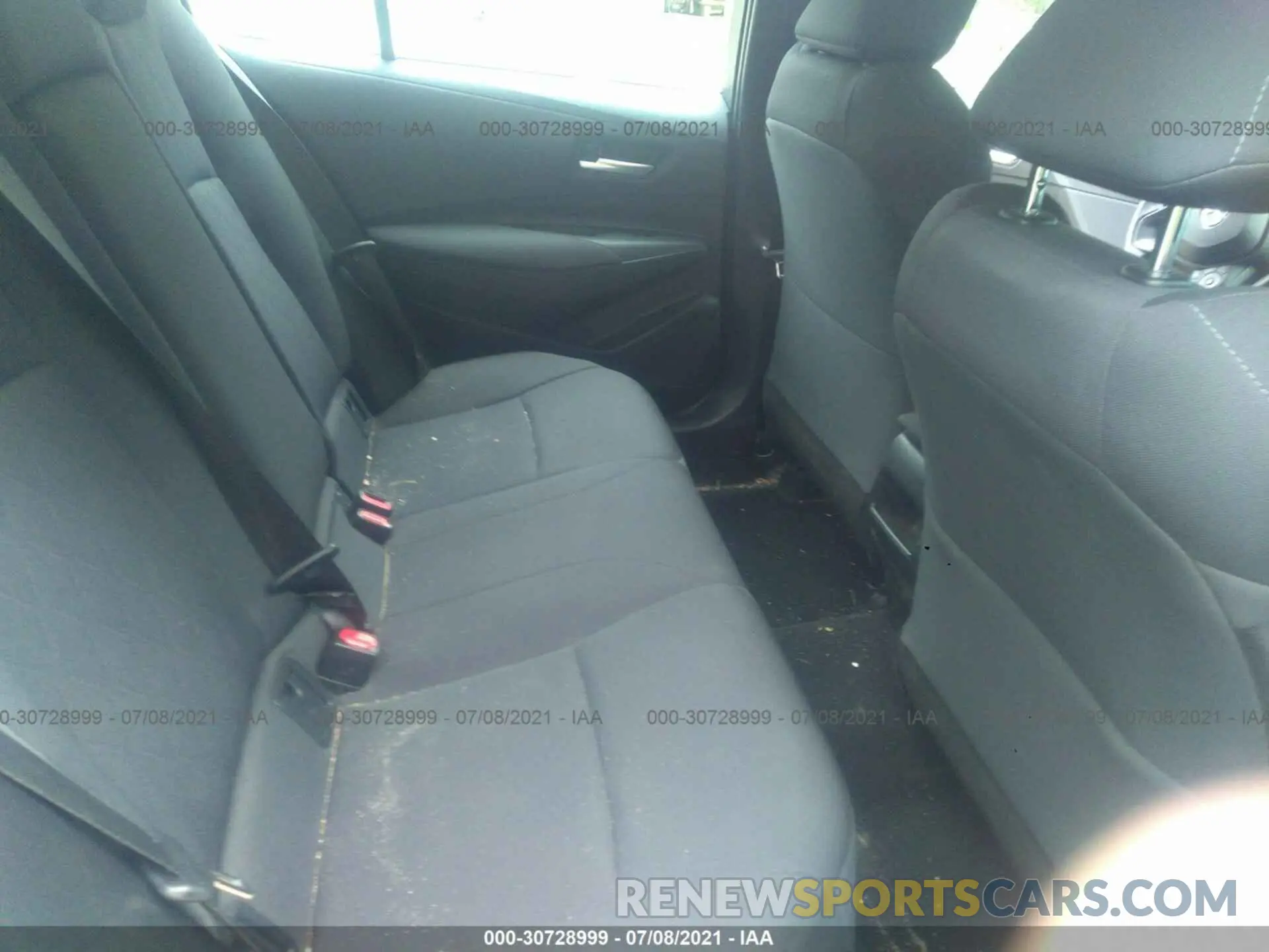 8 fotografías del automóvil dañado 5YFEPRAE9LP072602 TOYOTA COROLLA 2020