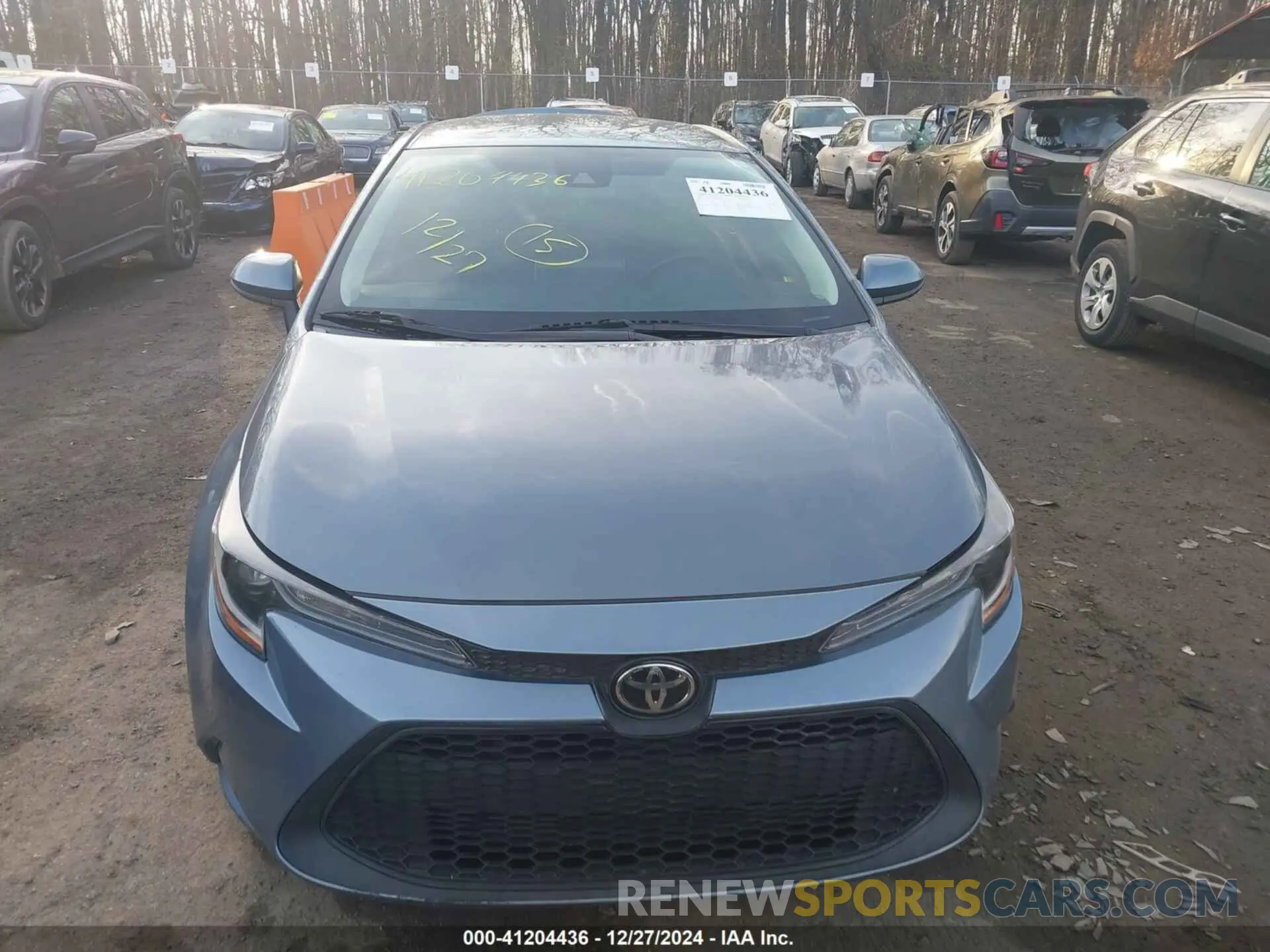 12 fotografías del automóvil dañado 5YFEPRAE9LP076424 TOYOTA COROLLA 2020