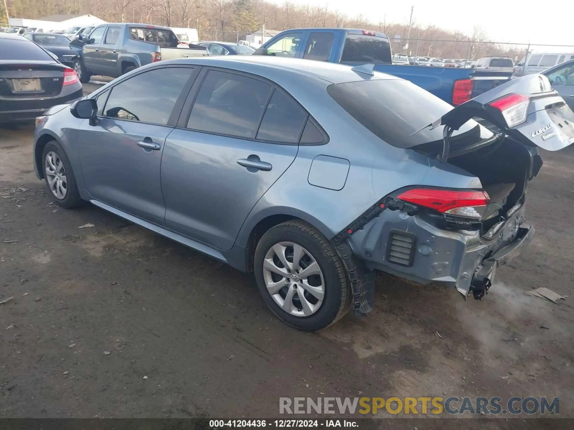 3 fotografías del automóvil dañado 5YFEPRAE9LP076424 TOYOTA COROLLA 2020