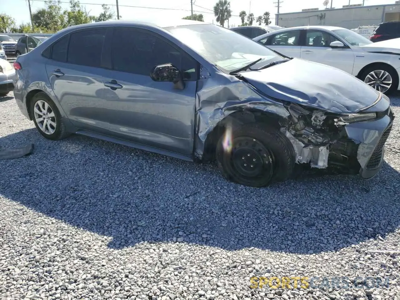 4 fotografías del automóvil dañado 5YFEPRAE9LP077315 TOYOTA COROLLA 2020