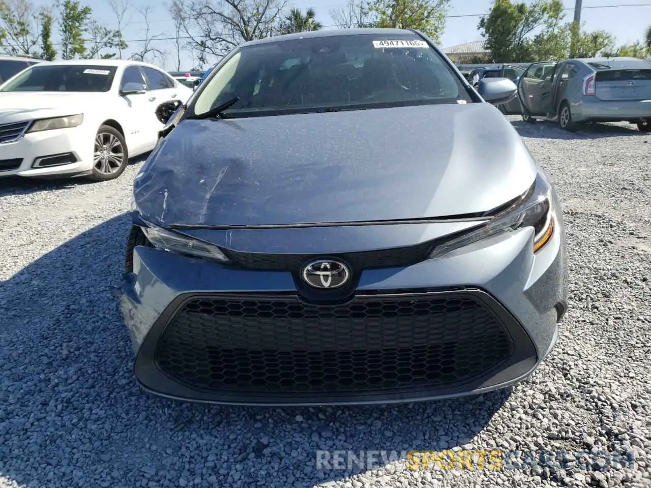 5 fotografías del automóvil dañado 5YFEPRAE9LP077315 TOYOTA COROLLA 2020