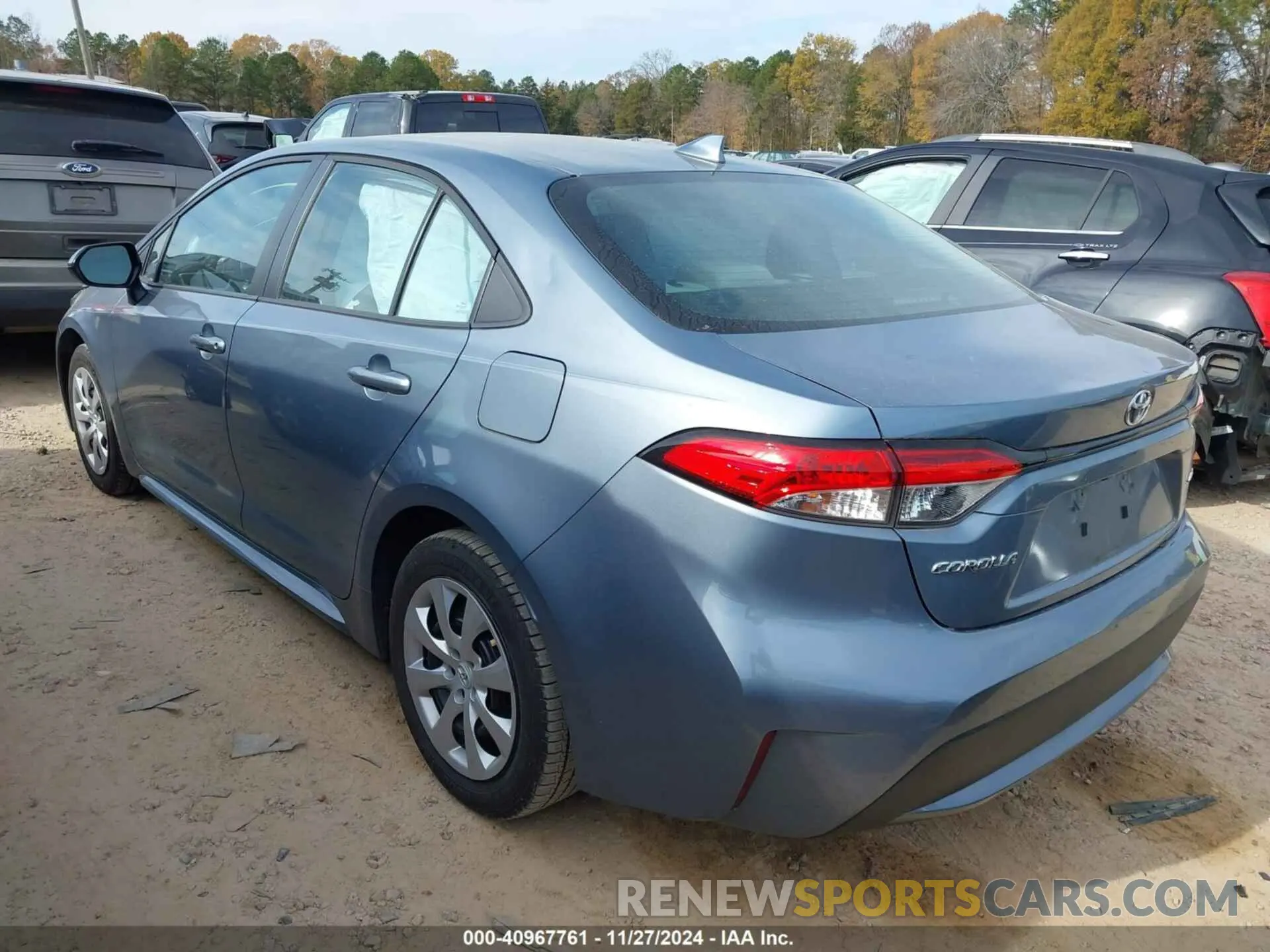 3 fotografías del automóvil dañado 5YFEPRAE9LP078626 TOYOTA COROLLA 2020