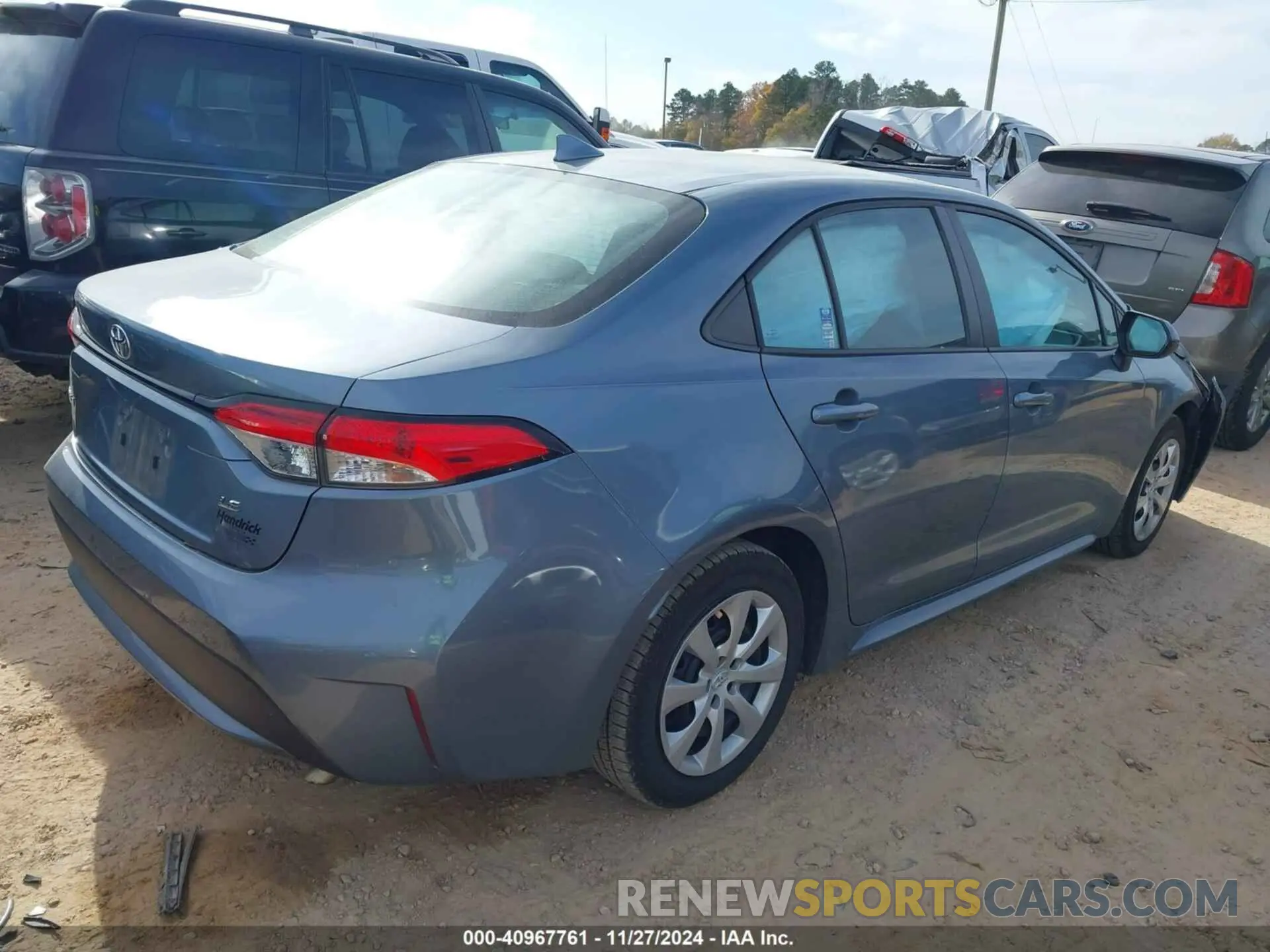 4 fotografías del automóvil dañado 5YFEPRAE9LP078626 TOYOTA COROLLA 2020