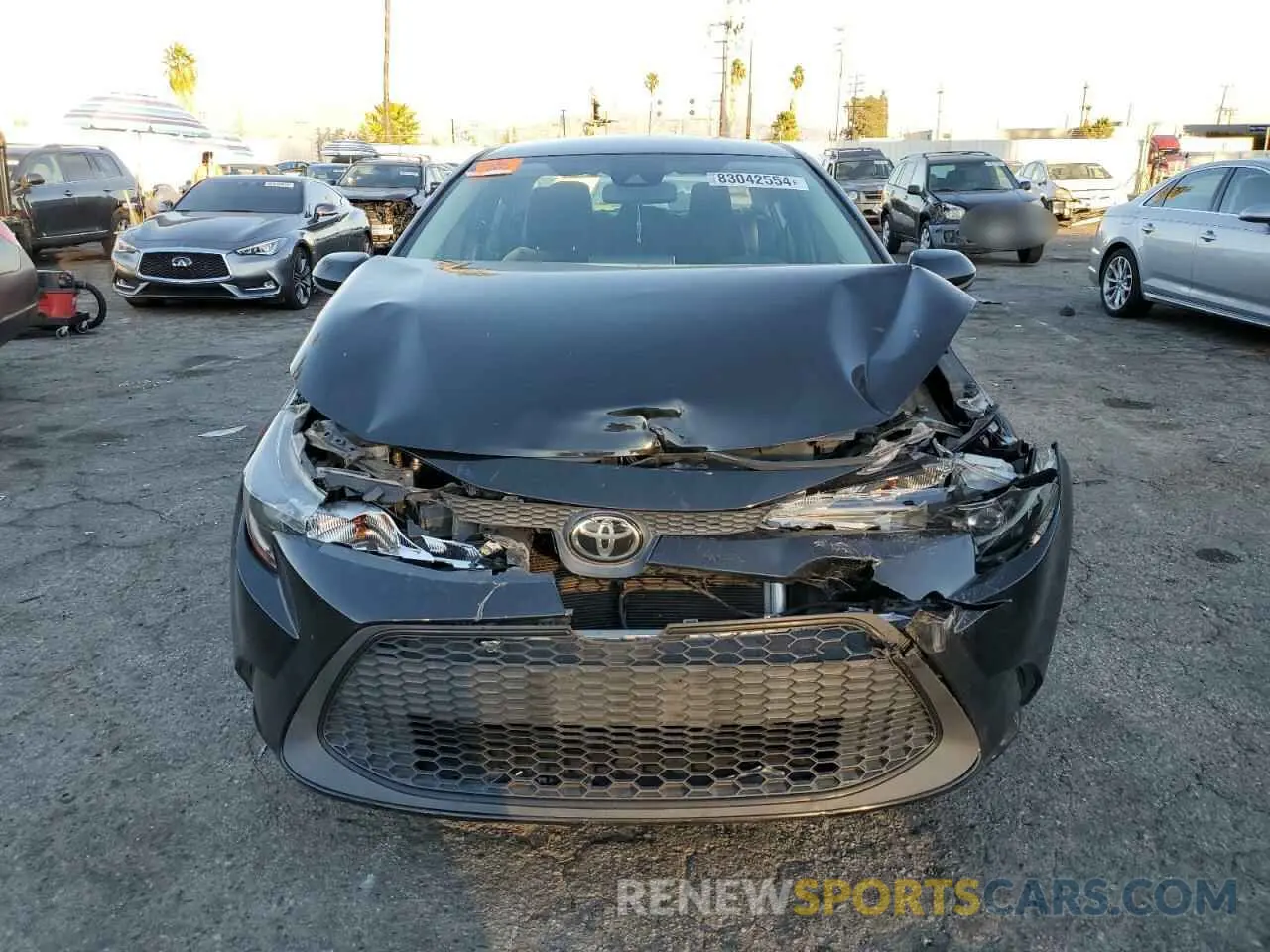 5 fotografías del automóvil dañado 5YFEPRAE9LP088296 TOYOTA COROLLA 2020