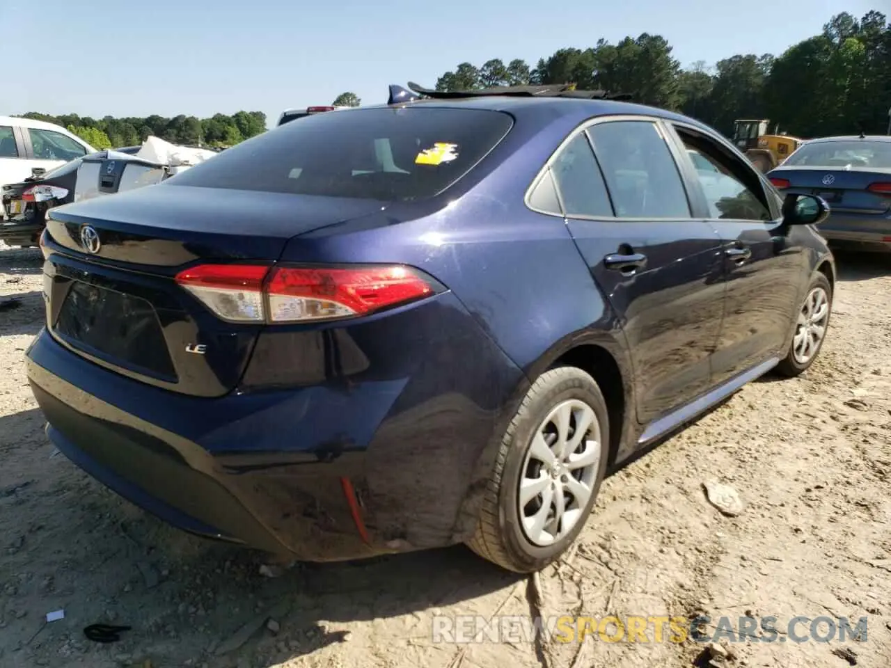 4 fotografías del automóvil dañado 5YFEPRAE9LP108417 TOYOTA COROLLA 2020