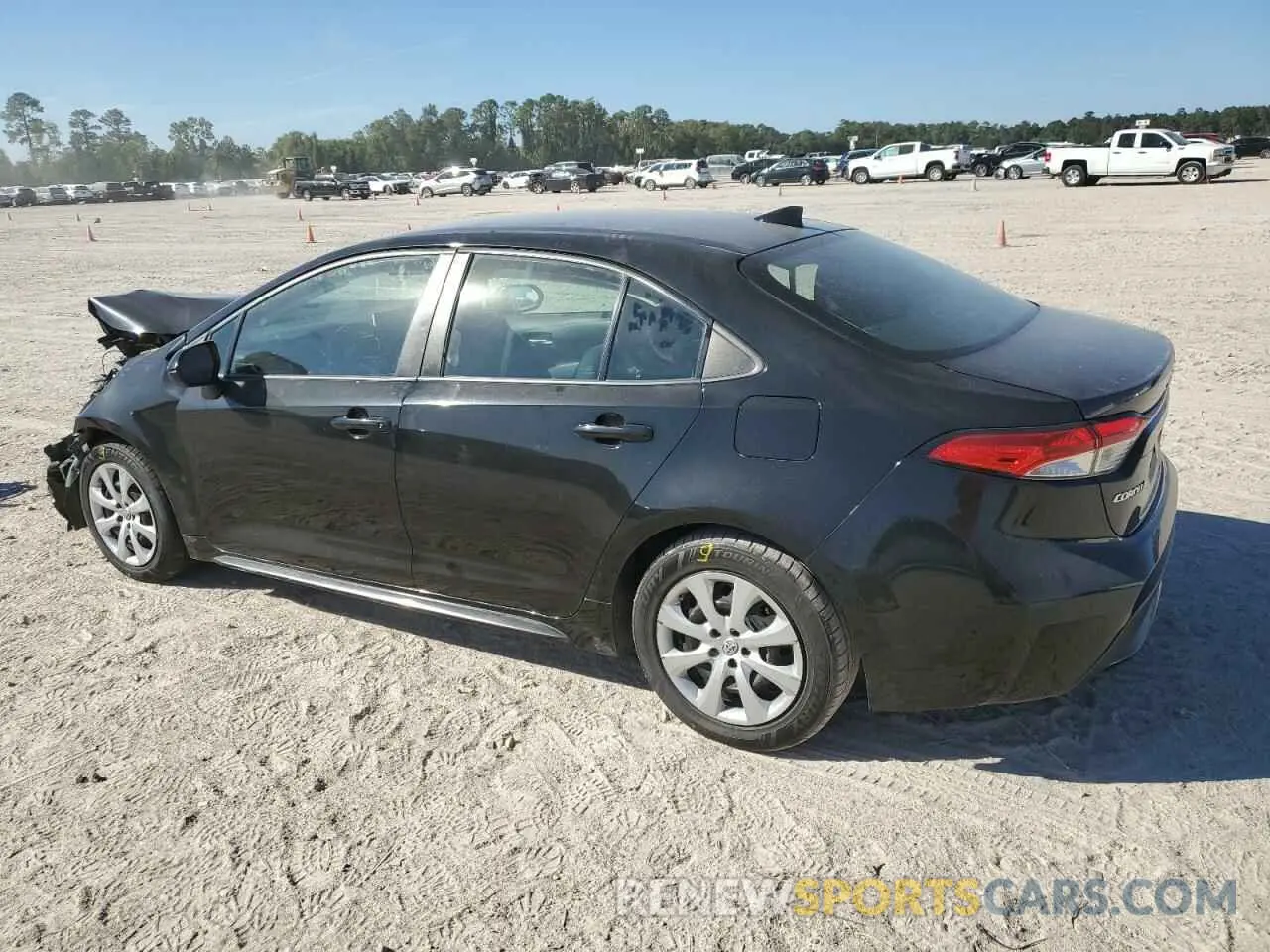 2 fotografías del automóvil dañado 5YFEPRAE9LP116274 TOYOTA COROLLA 2020