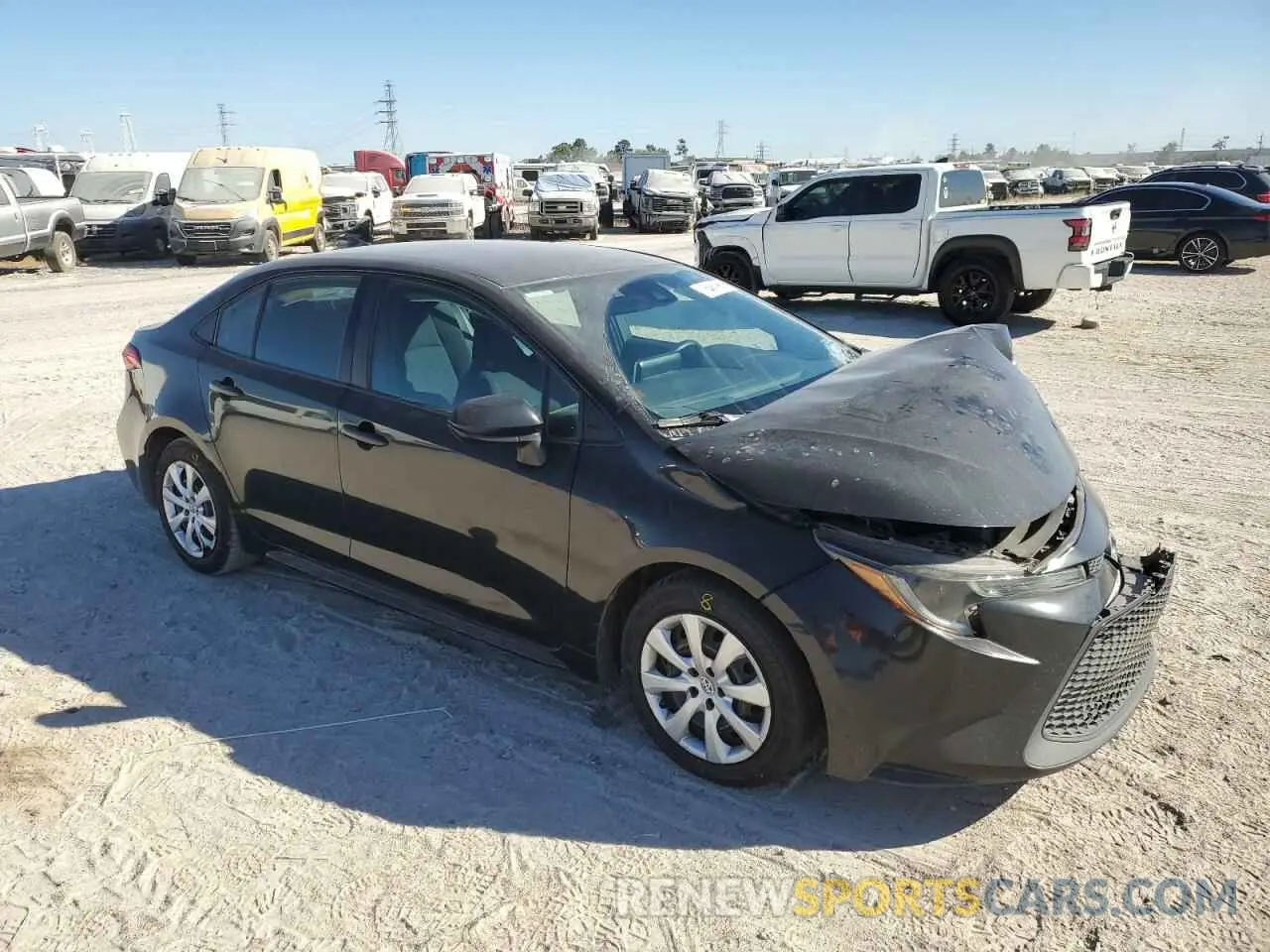 4 fotografías del automóvil dañado 5YFEPRAE9LP116274 TOYOTA COROLLA 2020