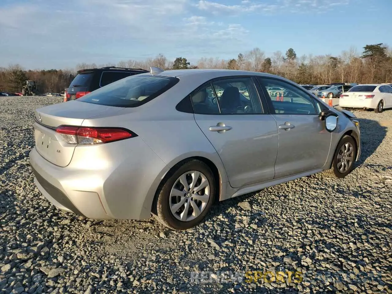3 fotografías del automóvil dañado 5YFEPRAE9LP122026 TOYOTA COROLLA 2020