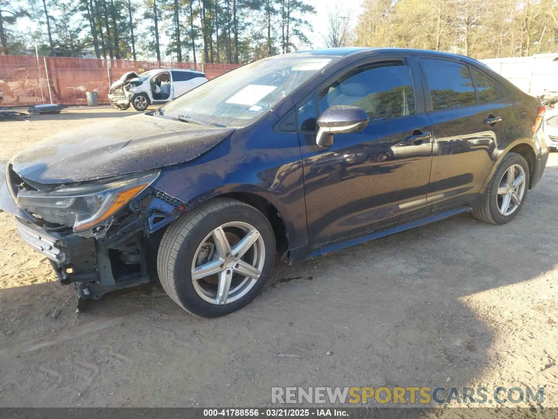 2 fotografías del automóvil dañado 5YFEPRAE9LP124228 TOYOTA COROLLA 2020