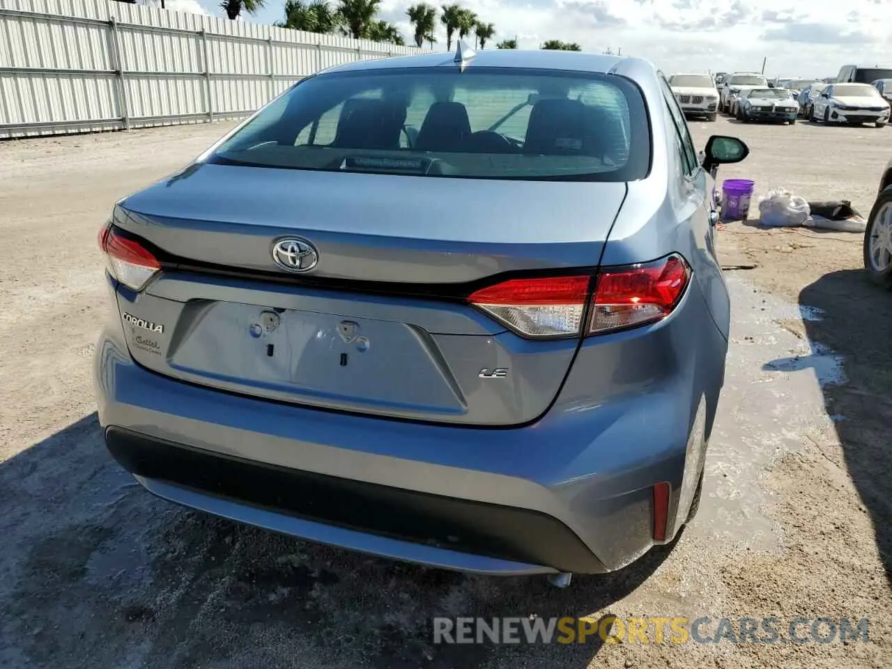 6 fotografías del automóvil dañado 5YFEPRAE9LP129428 TOYOTA COROLLA 2020