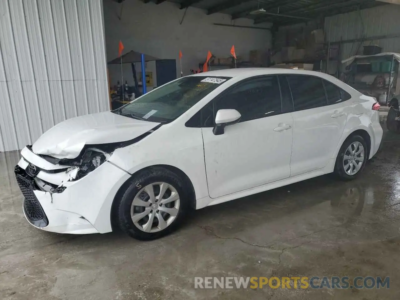 1 fotografías del automóvil dañado 5YFEPRAE9LP130773 TOYOTA COROLLA 2020