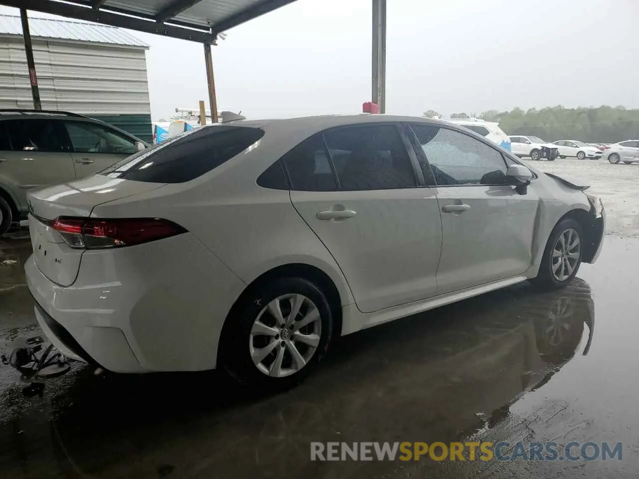 3 fotografías del automóvil dañado 5YFEPRAE9LP130773 TOYOTA COROLLA 2020