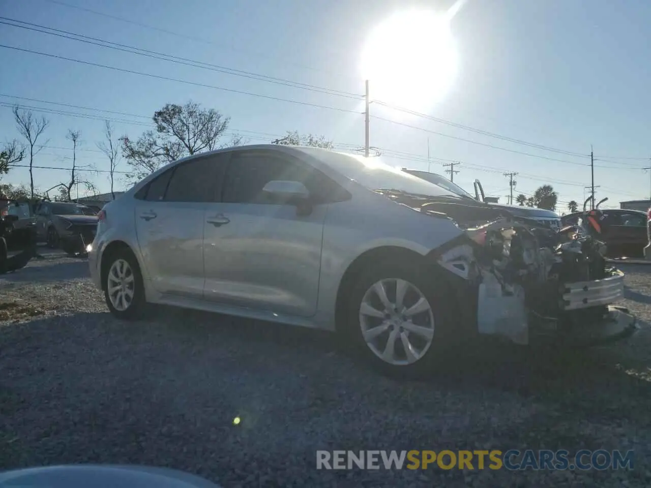 4 fotografías del automóvil dañado 5YFEPRAE9LP134323 TOYOTA COROLLA 2020