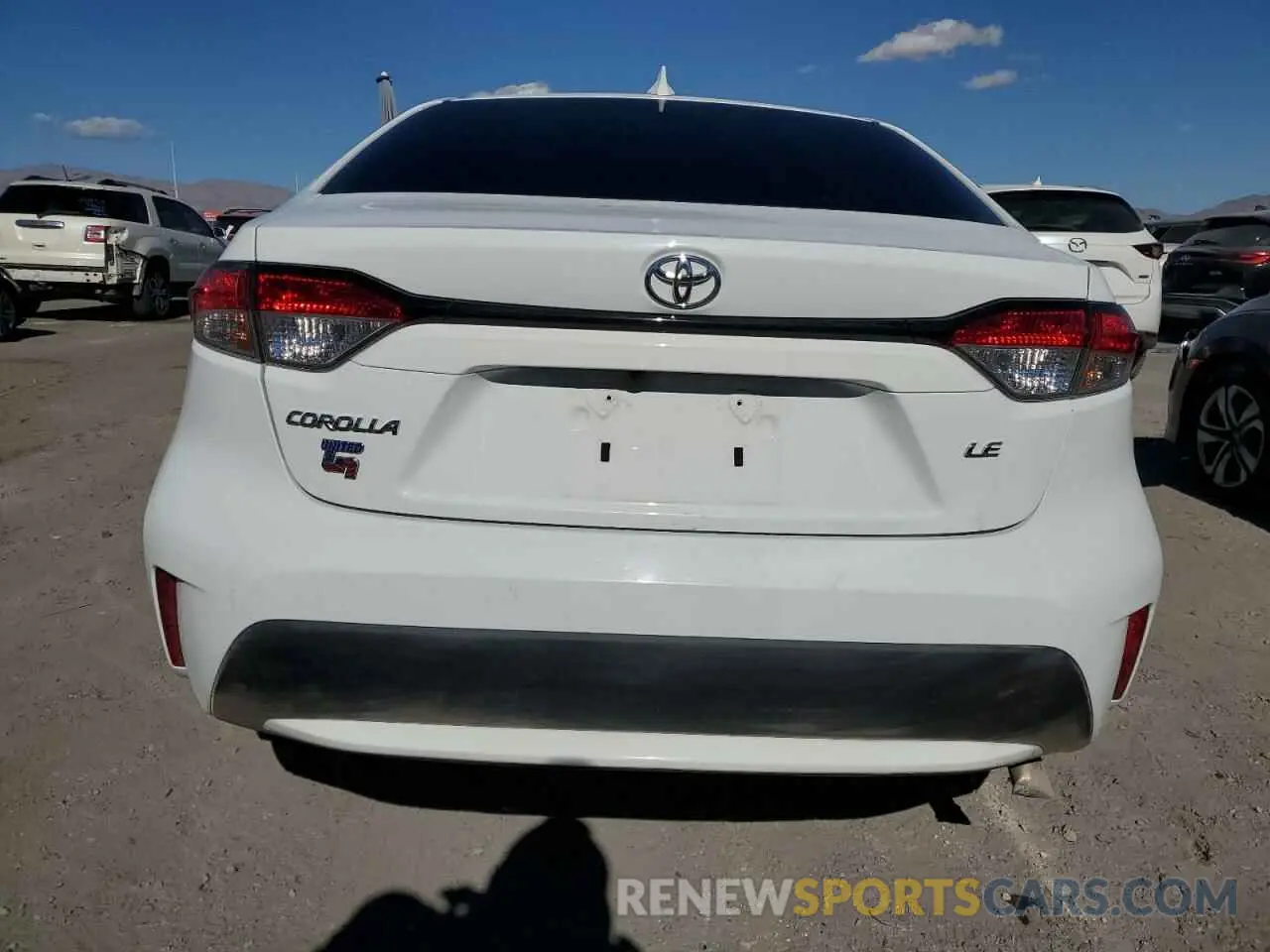 6 fotografías del automóvil dañado 5YFEPRAE9LP137707 TOYOTA COROLLA 2020