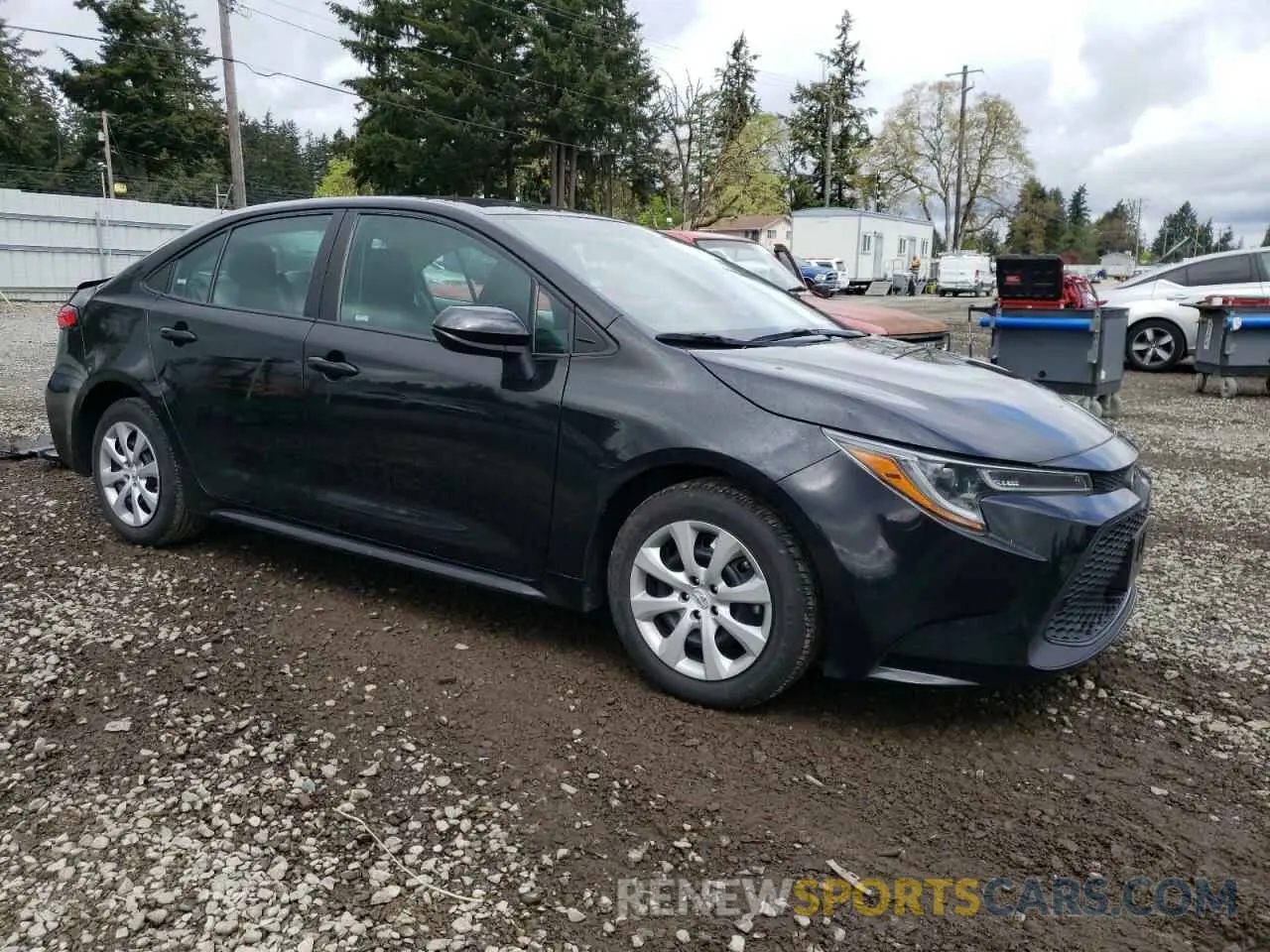 4 fotografías del automóvil dañado 5YFEPRAE9LP141000 TOYOTA COROLLA 2020
