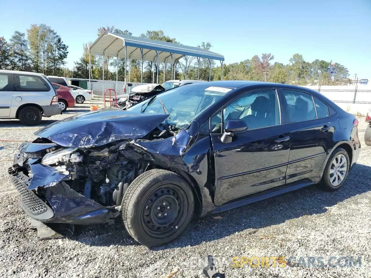 1 fotografías del automóvil dañado 5YFEPRAE9LP142485 TOYOTA COROLLA 2020