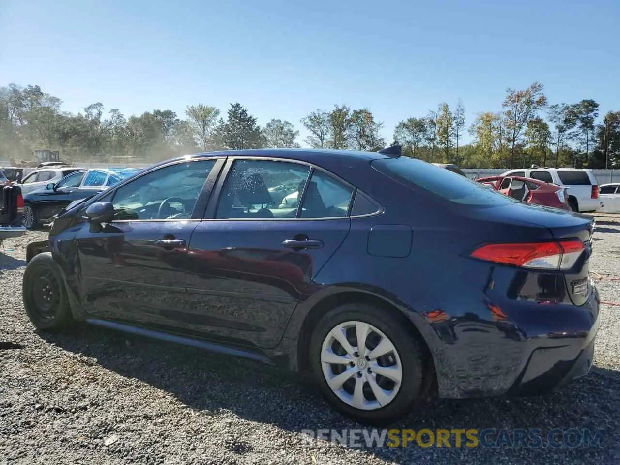 2 fotografías del automóvil dañado 5YFEPRAE9LP142485 TOYOTA COROLLA 2020