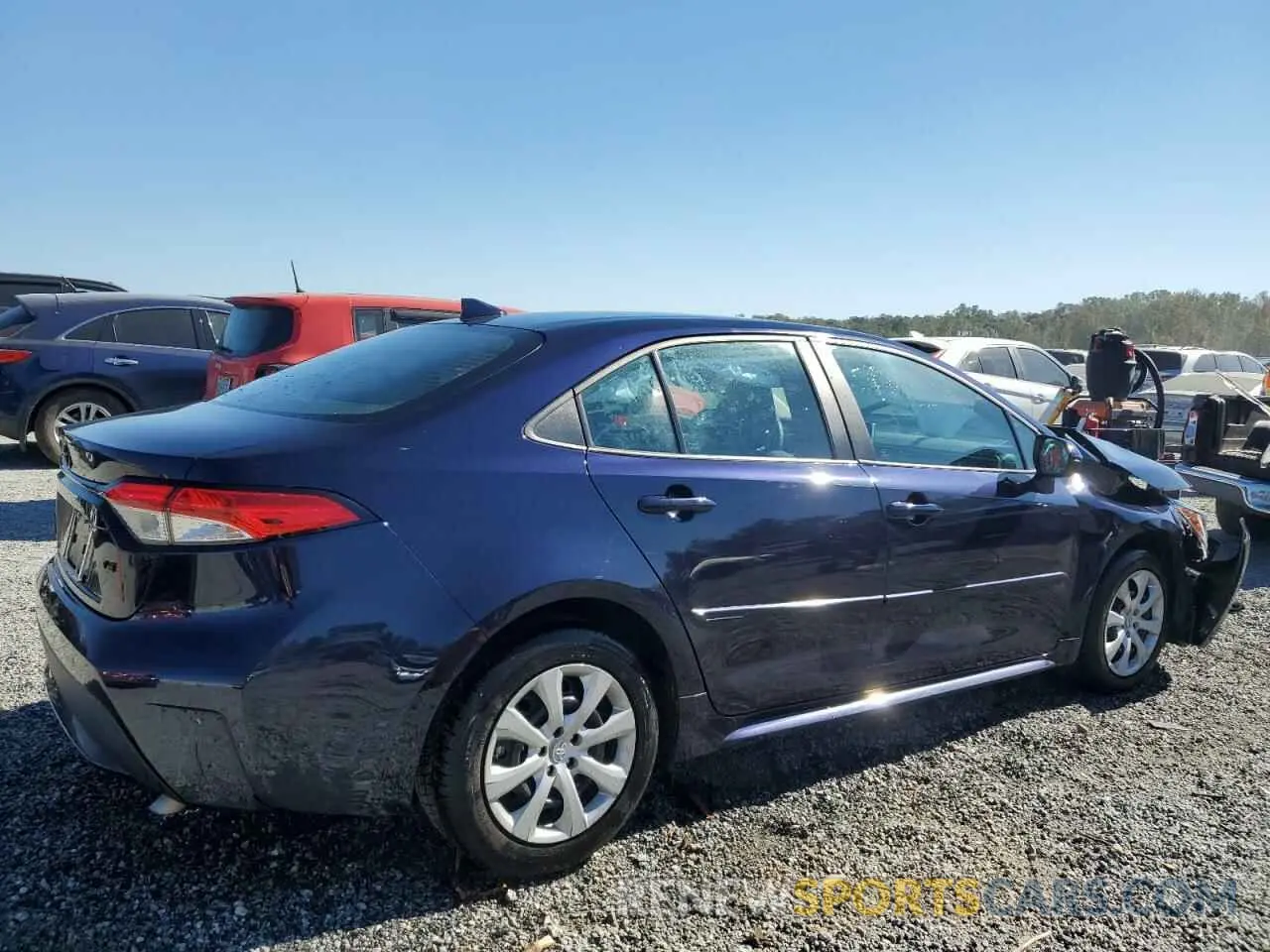 3 fotografías del automóvil dañado 5YFEPRAE9LP142485 TOYOTA COROLLA 2020