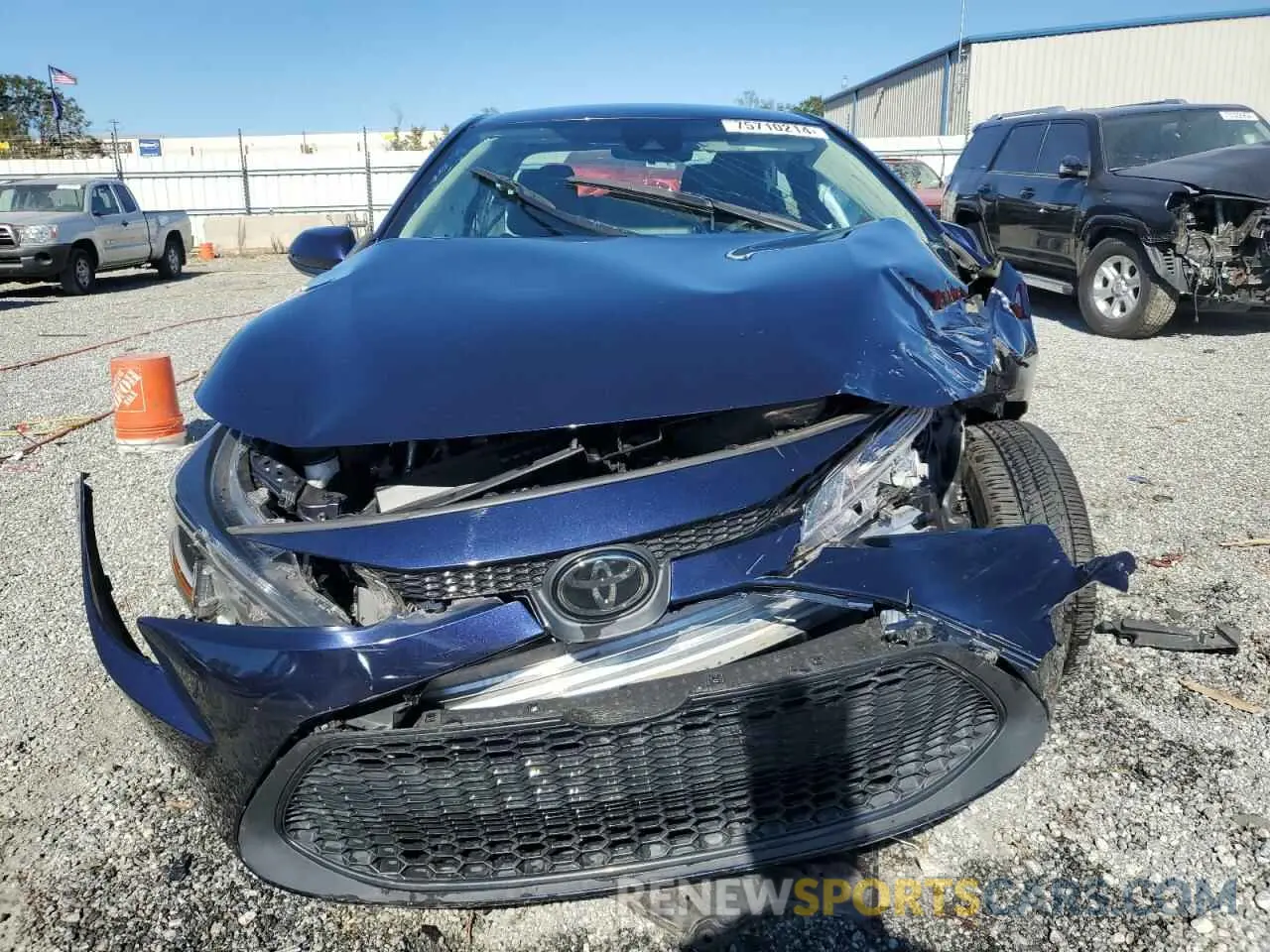 5 fotografías del automóvil dañado 5YFEPRAE9LP142485 TOYOTA COROLLA 2020