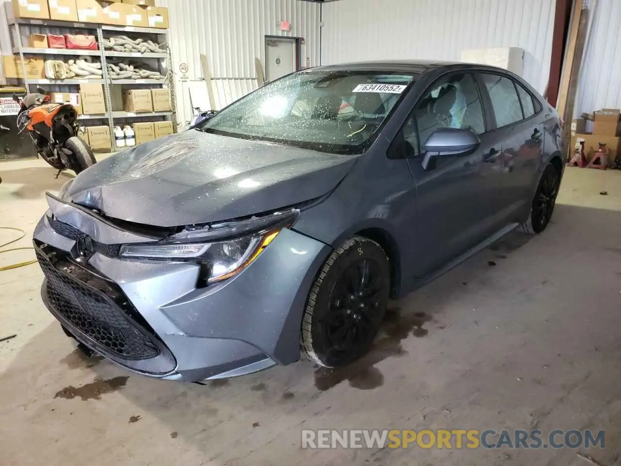 2 fotografías del automóvil dañado 5YFEPRAEXLP011629 TOYOTA COROLLA 2020