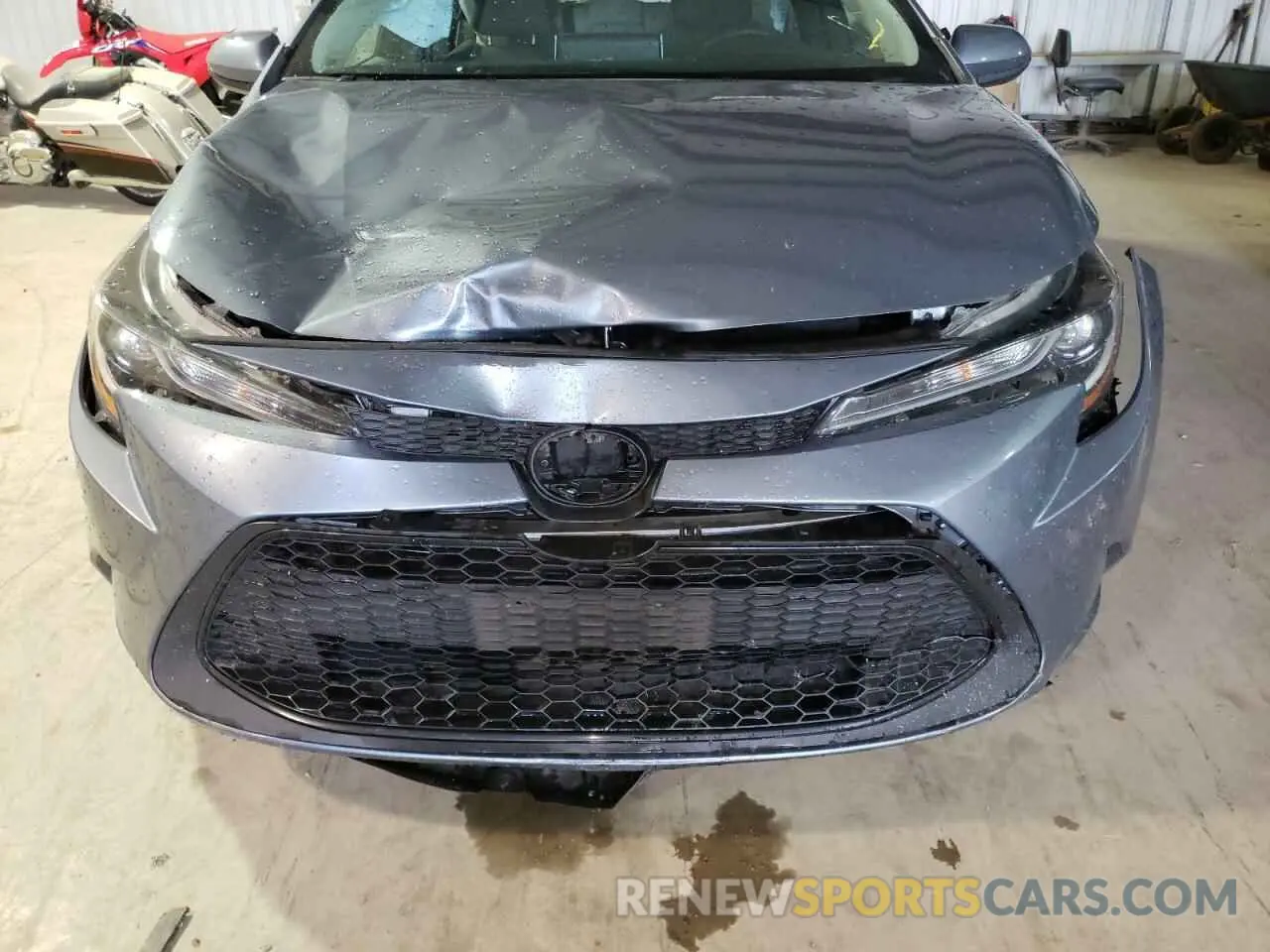9 fotografías del automóvil dañado 5YFEPRAEXLP011629 TOYOTA COROLLA 2020