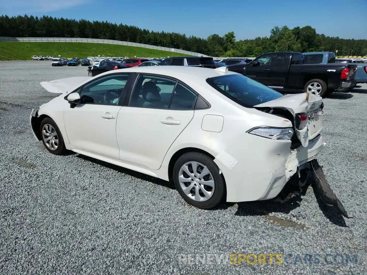 2 fotografías del automóvil dañado 5YFEPRAEXLP026972 TOYOTA COROLLA 2020