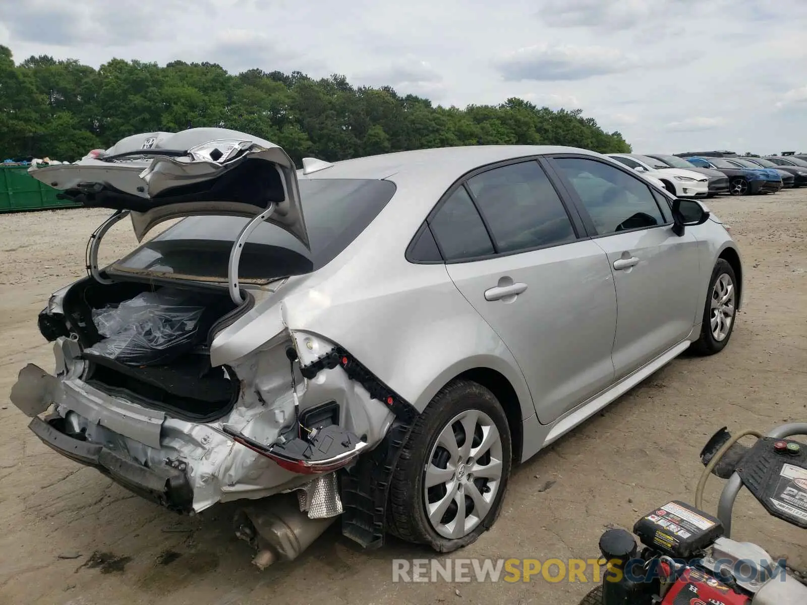 4 fotografías del automóvil dañado 5YFEPRAEXLP031394 TOYOTA COROLLA 2020