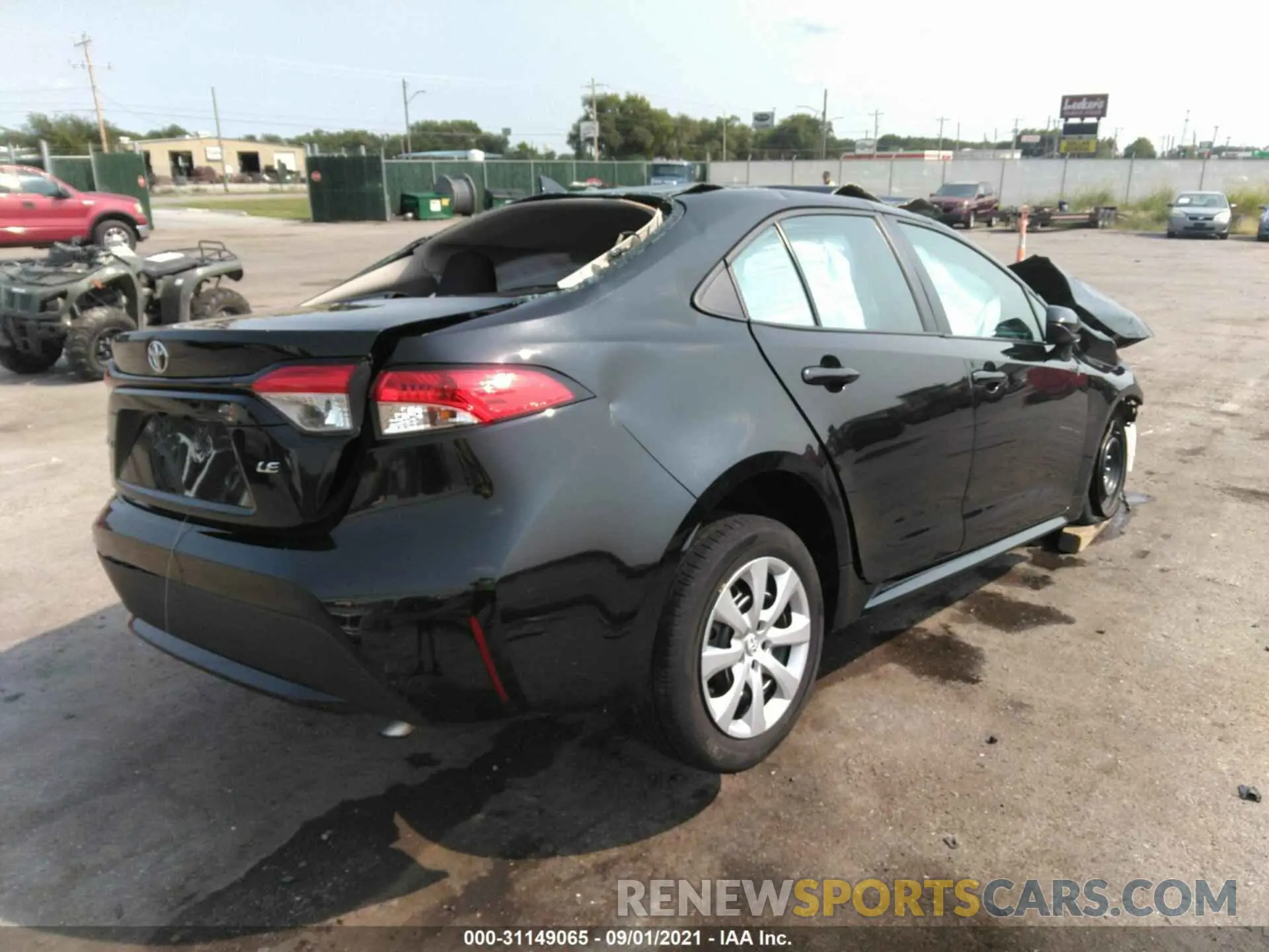 4 fotografías del automóvil dañado 5YFEPRAEXLP049751 TOYOTA COROLLA 2020