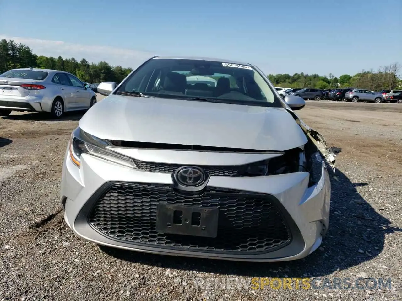 5 fotografías del automóvil dañado 5YFEPRAEXLP051208 TOYOTA COROLLA 2020