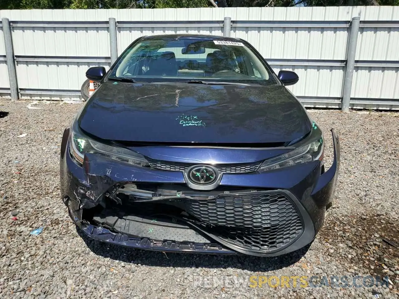 5 fotografías del automóvil dañado 5YFEPRAEXLP056005 TOYOTA COROLLA 2020