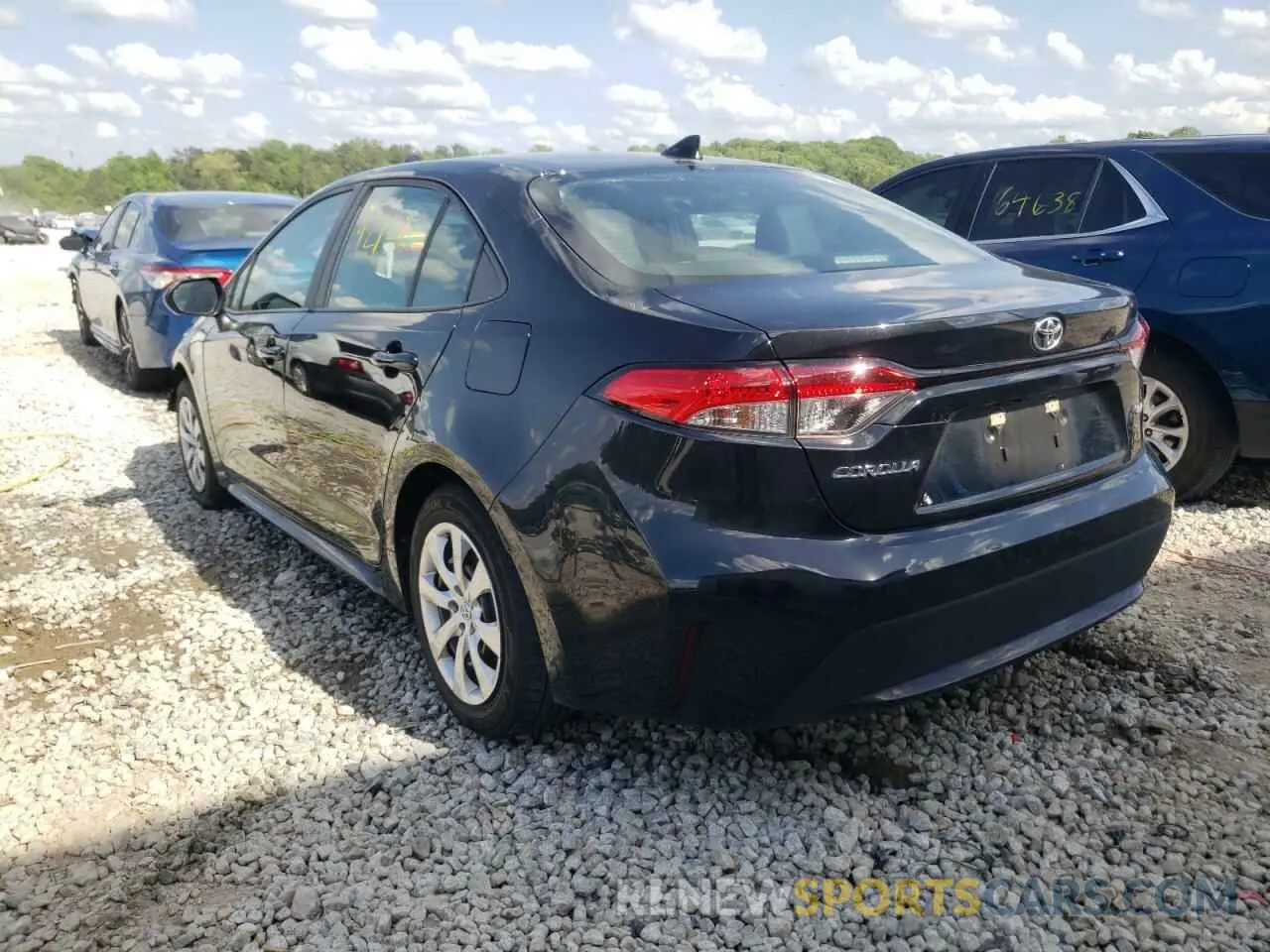 3 fotografías del automóvil dañado 5YFEPRAEXLP059745 TOYOTA COROLLA 2020