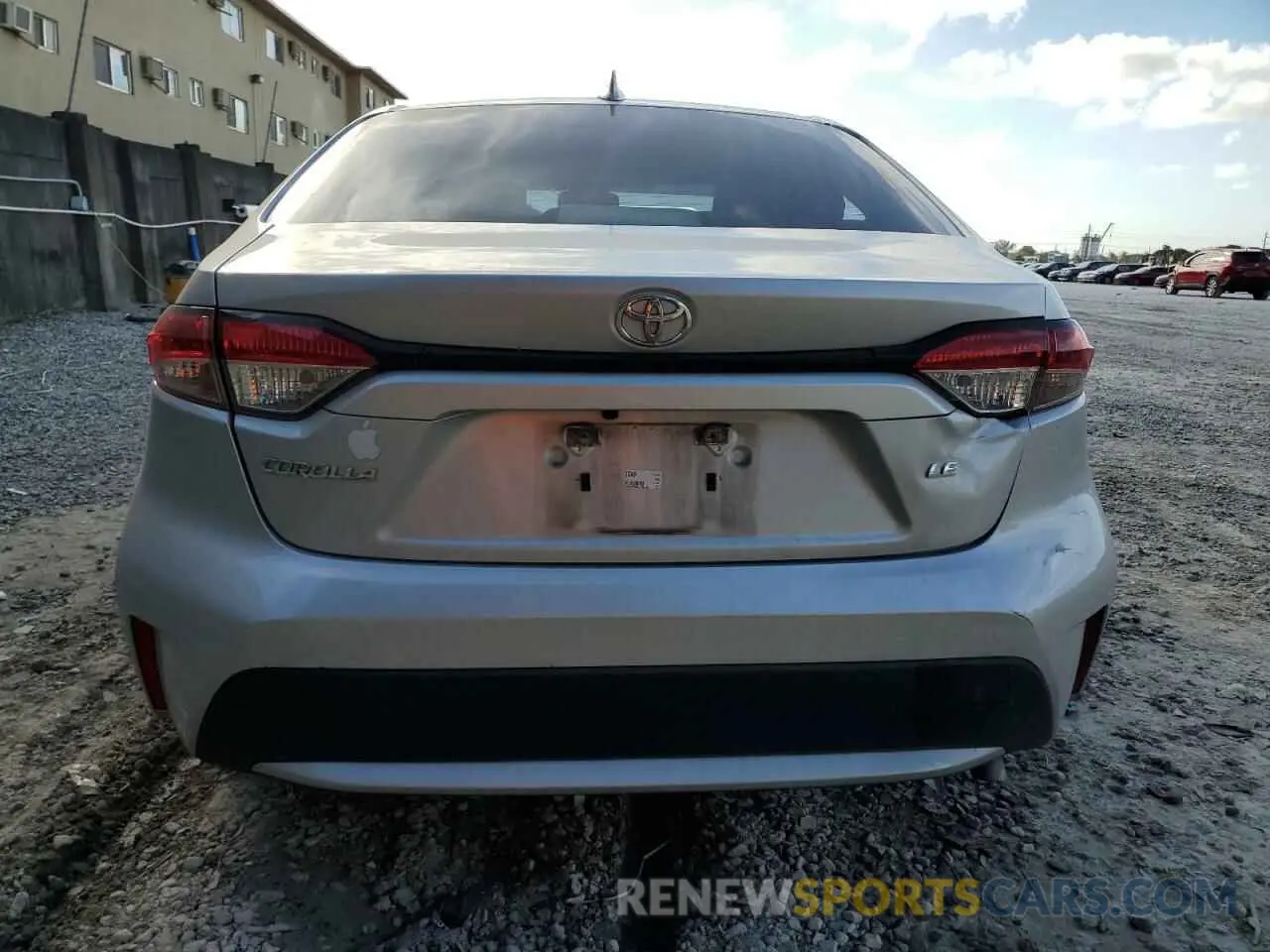 6 fotografías del automóvil dañado 5YFEPRAEXLP061995 TOYOTA COROLLA 2020