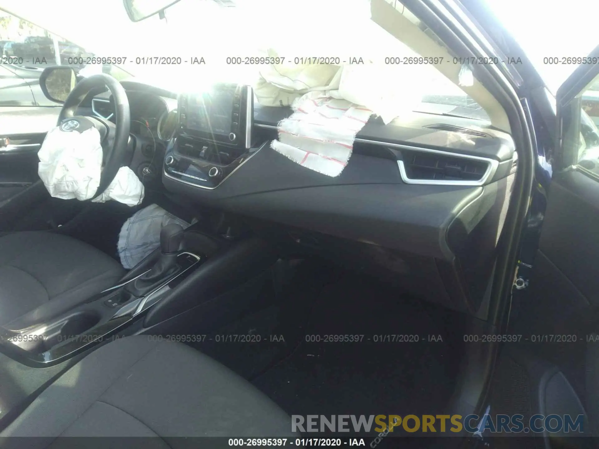 5 fotografías del automóvil dañado 5YFEPRAEXLP066839 TOYOTA COROLLA 2020