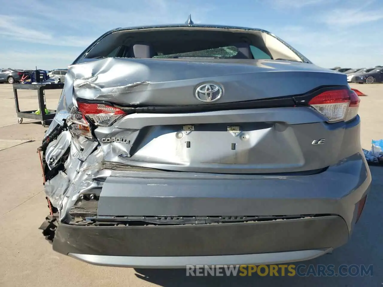 6 fotografías del automóvil dañado 5YFEPRAEXLP070695 TOYOTA COROLLA 2020