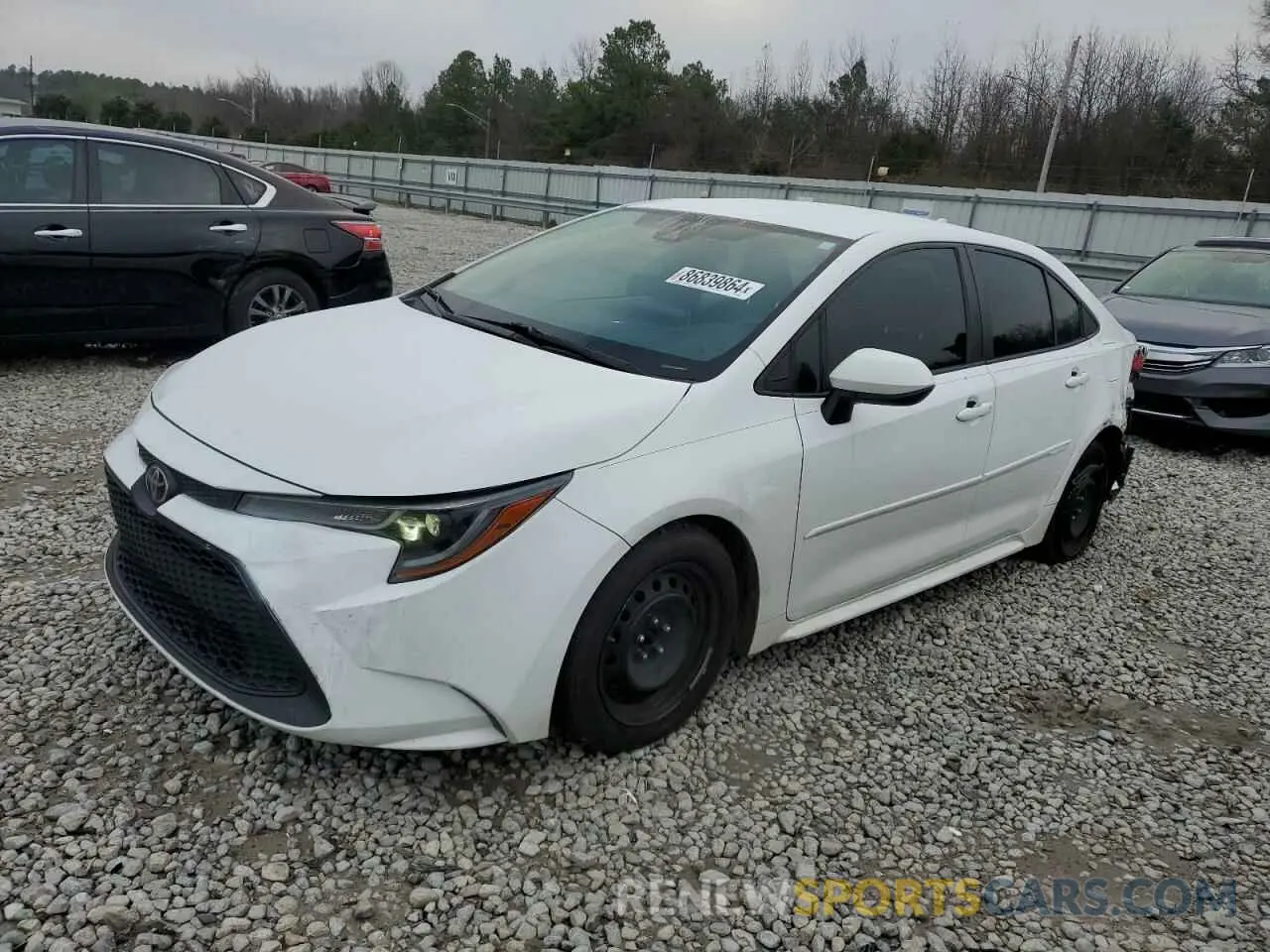 1 fotografías del automóvil dañado 5YFEPRAEXLP072883 TOYOTA COROLLA 2020