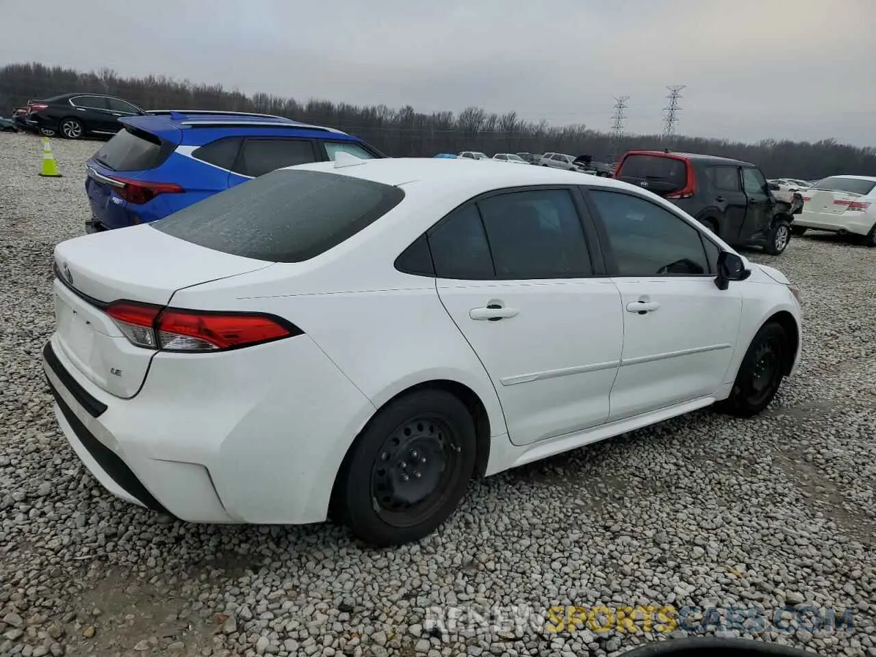 3 fotografías del automóvil dañado 5YFEPRAEXLP072883 TOYOTA COROLLA 2020