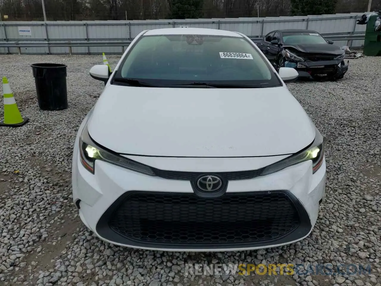 5 fotografías del automóvil dañado 5YFEPRAEXLP072883 TOYOTA COROLLA 2020